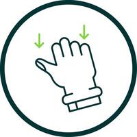 Drag Line Circle Icon vector