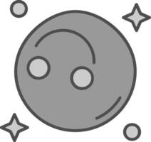 FALSE Line Filled Greyscale Icon vector