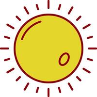 Sun Vintage Icon vector