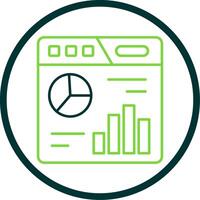 Dashboard Line Circle Icon vector