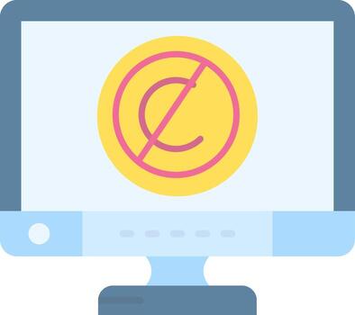 Copyright Flat Light Icon vector