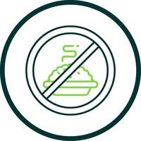 Fasting Line Circle Icon vector