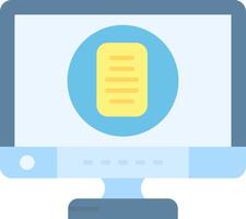 Document Flat Light Icon vector