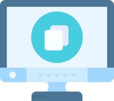 Copy Flat Light Icon vector