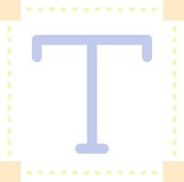 Font Flat Light Icon vector