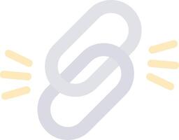 Link Flat Light Icon vector