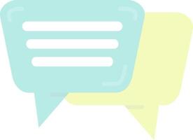 Message Flat Light Icon vector