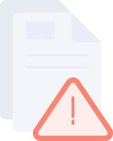 Alert Flat Light Icon vector