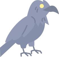 cuervo plano ligero icono vector
