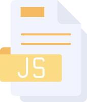 Js Flat Light Icon vector