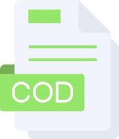 Cod Flat Light Icon vector