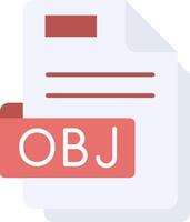 Obj Flat Light Icon vector