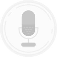 Microphone Flat Light Icon vector