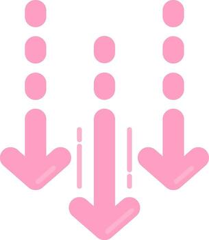 Decrease Flat Light Icon vector