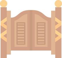 Saloon Flat Light Icon vector