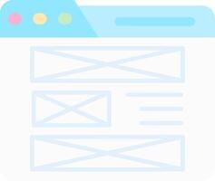 Layout Flat Light Icon vector