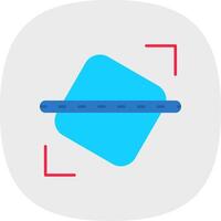 Straighten Flat Curve Icon vector