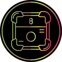 Oxygen Line Gradient Due Color Icon vector