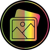 Picture Glyph Due Color Icon vector