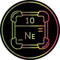 Neon Line Gradient Due Color Icon vector