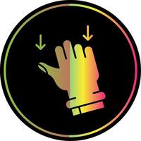 Drag Glyph Due Color Icon vector