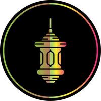 Lantern Glyph Due Color Icon vector