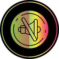 Mute Glyph Due Color Icon vector