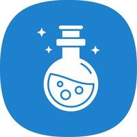 Potion Glyph Curve Icon vector