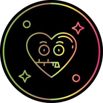 Zipped Line Gradient Due Color Icon vector