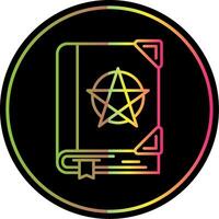 Spell Line Gradient Due Color Icon vector