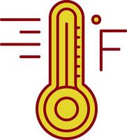 Fahrenheit Vintage Icon vector