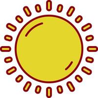 Sunny Vintage Icon vector