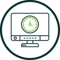 Time Line Circle Icon vector