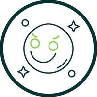 Envy Line Circle Icon vector