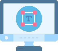Type Flat Light Icon vector