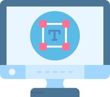 Type Flat Light Icon vector