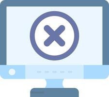 Cancel Flat Light Icon vector