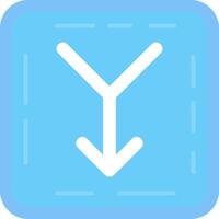 Merge Flat Light Icon vector