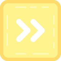 Chevron Flat Light Icon vector