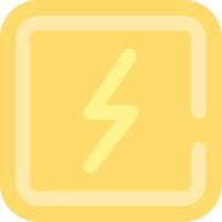 Electricity Flat Light Icon vector