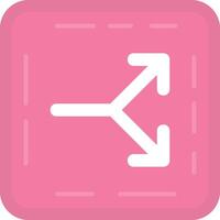 Split Flat Light Icon vector