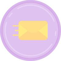 Send Flat Light Icon vector