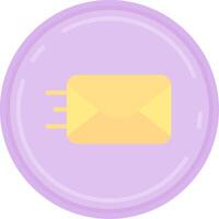 Send Flat Light Icon vector