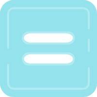 Equal Flat Light Icon vector
