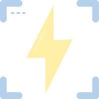 Flash Flat Light Icon vector