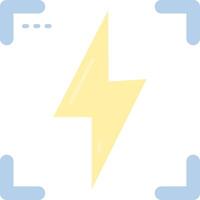 Flash Flat Light Icon vector