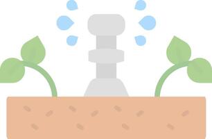 Irrigation Flat Light Icon vector