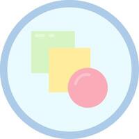 Blend Flat Light Icon vector
