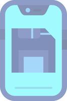 Save Flat Light Icon vector