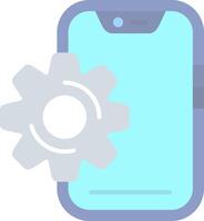 Setting Flat Light Icon vector